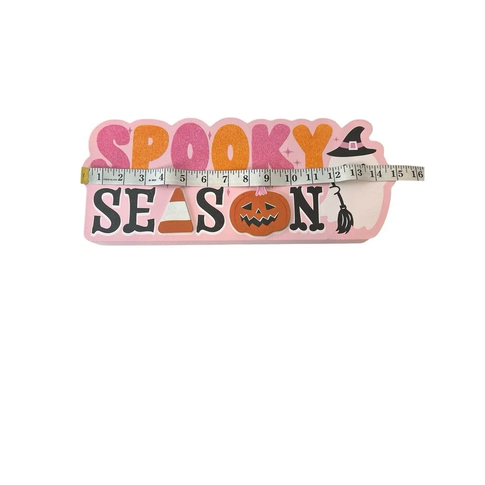 New Emily Dumas HALLOWEEN Decor‎ GHOSTS Pumpkin Spooky Season Pink Decoration
